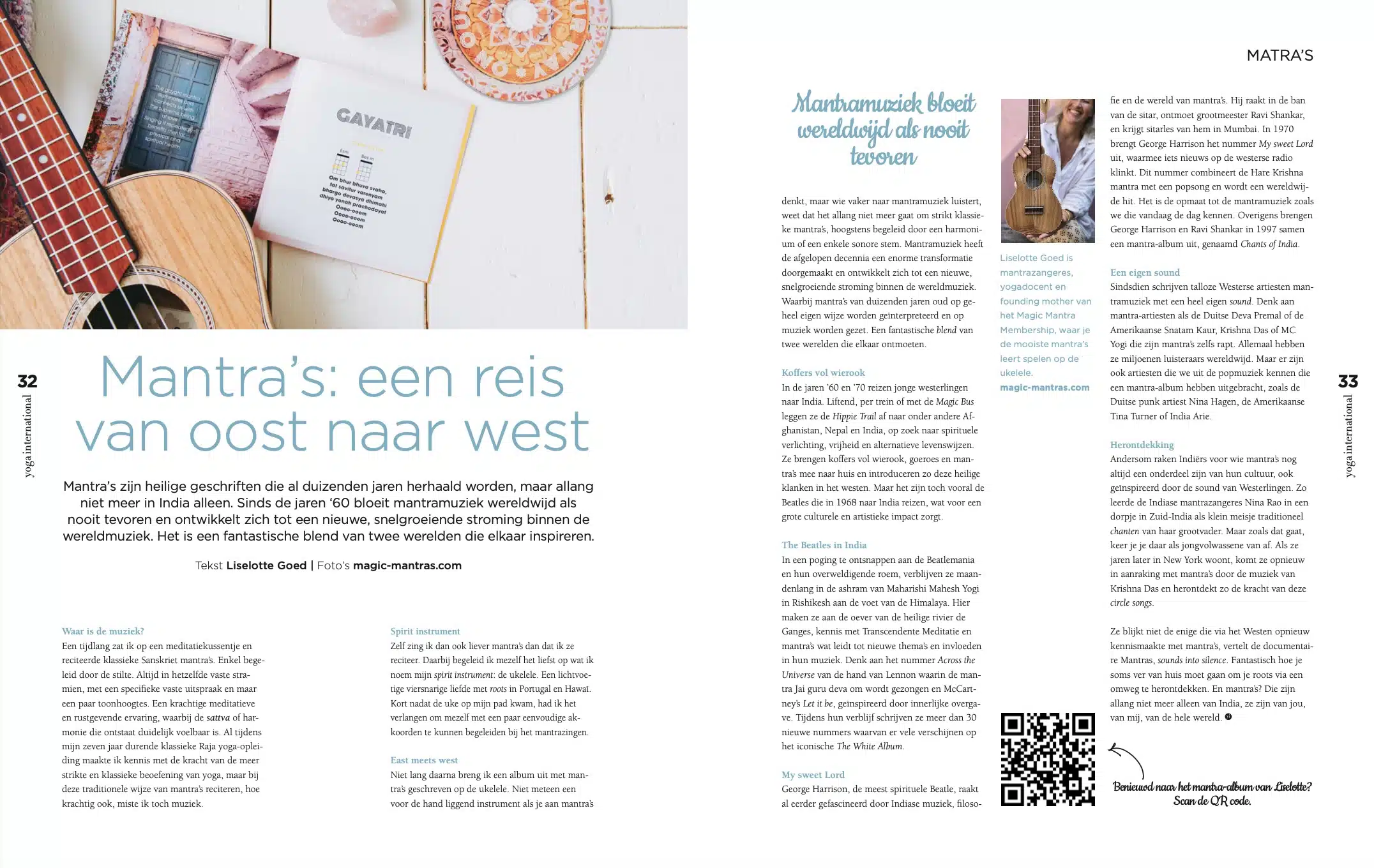 mantra's een reis van oost naar west Liselotte Goed yoga international